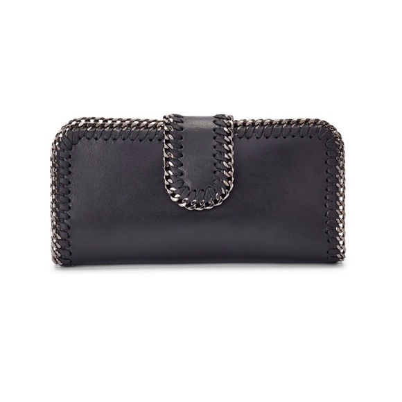 Chic Black Clutch/Wallet With Perfect Chain Detail - Picture 1 of 8